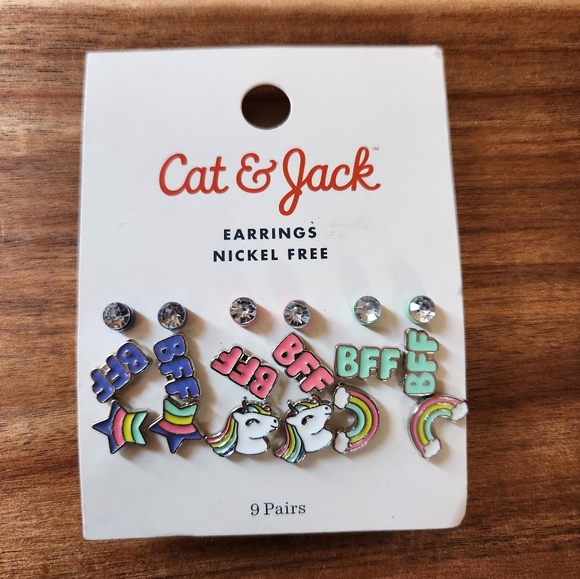 Cat & Jack Unicorn BFF Childrens Earrings - Picture 3 of 3
